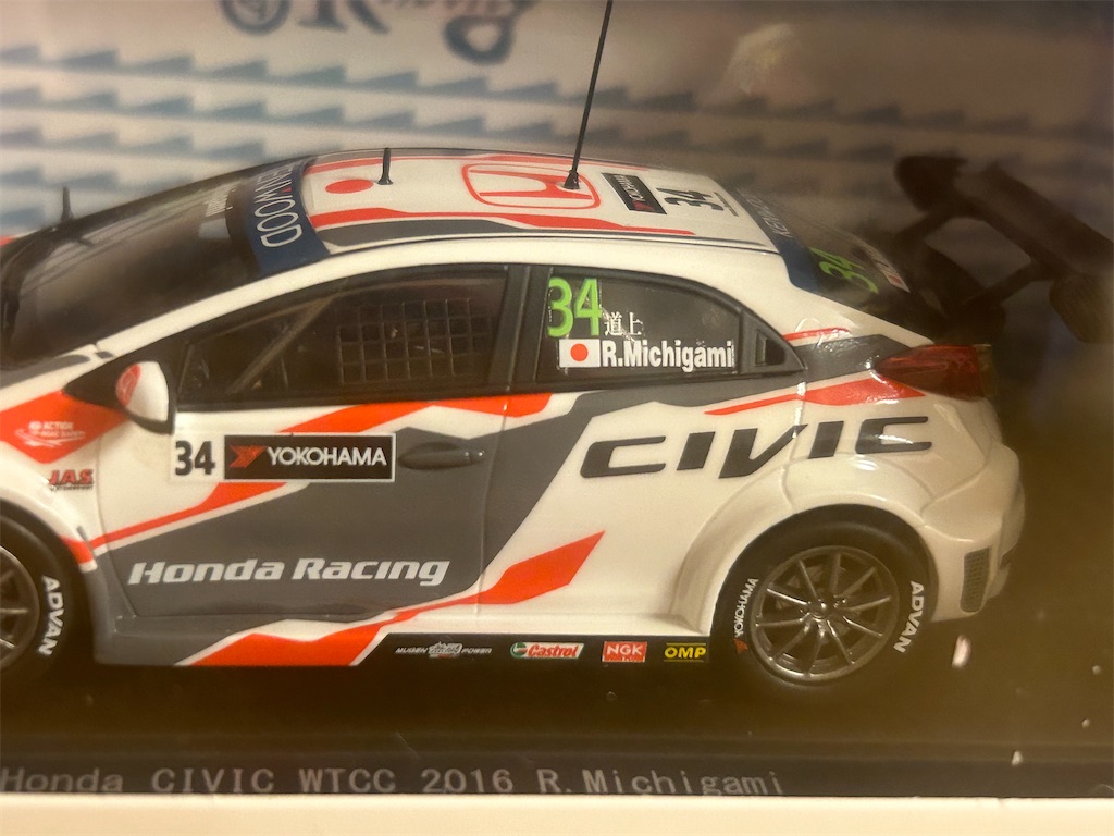 1/43 EBBRO 2016年WTCC ホンダシビック#34 道上龍 道上龍の値段と
