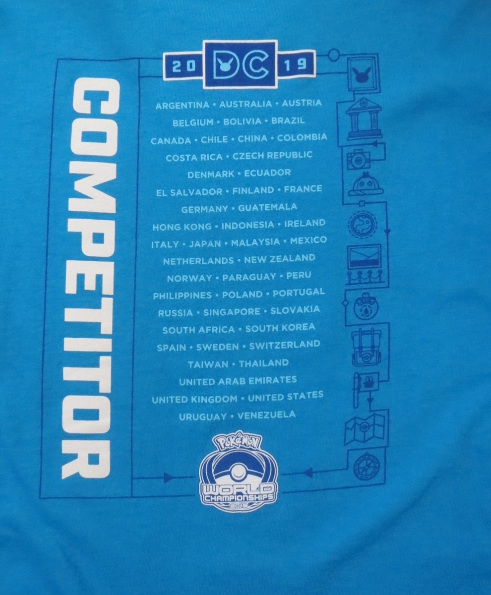 ポケモンWCS2019 Tシャツ失敗談 - mokomoko759's diary