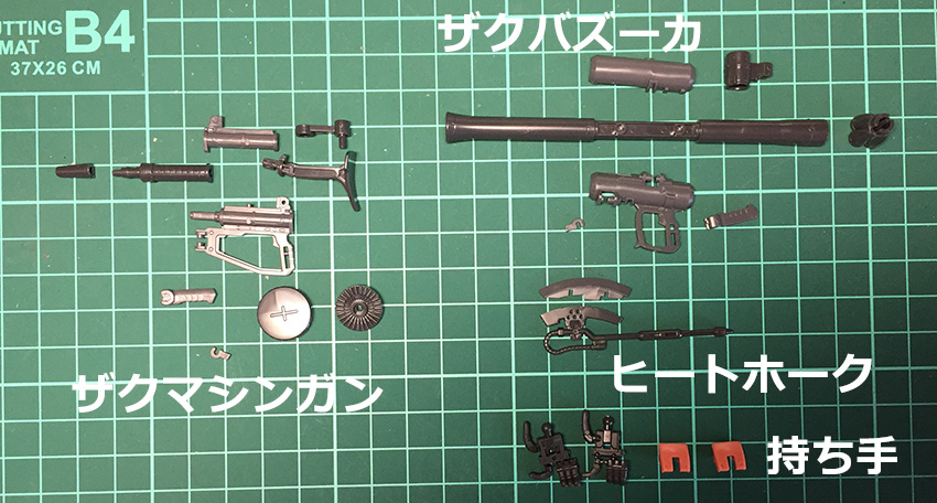 RG ザク II シャア専用 本体から武器までキャンディ塗装 RGシャア専用