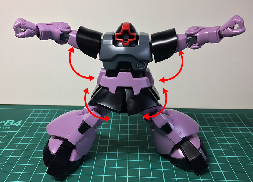 HGドム　3機セット　部分塗装 マツコ・デラックスも購入したガンプラ！HGUCトリプルドムセット