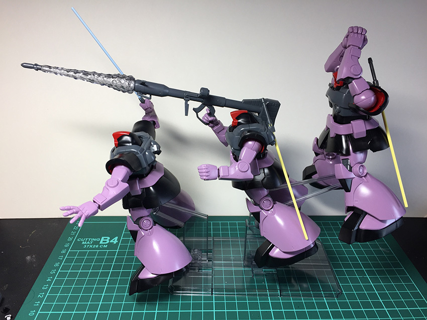 HGUC 1/144 MS-09 ドム 黒い三連星トリプルドムセットを作ってみる（1