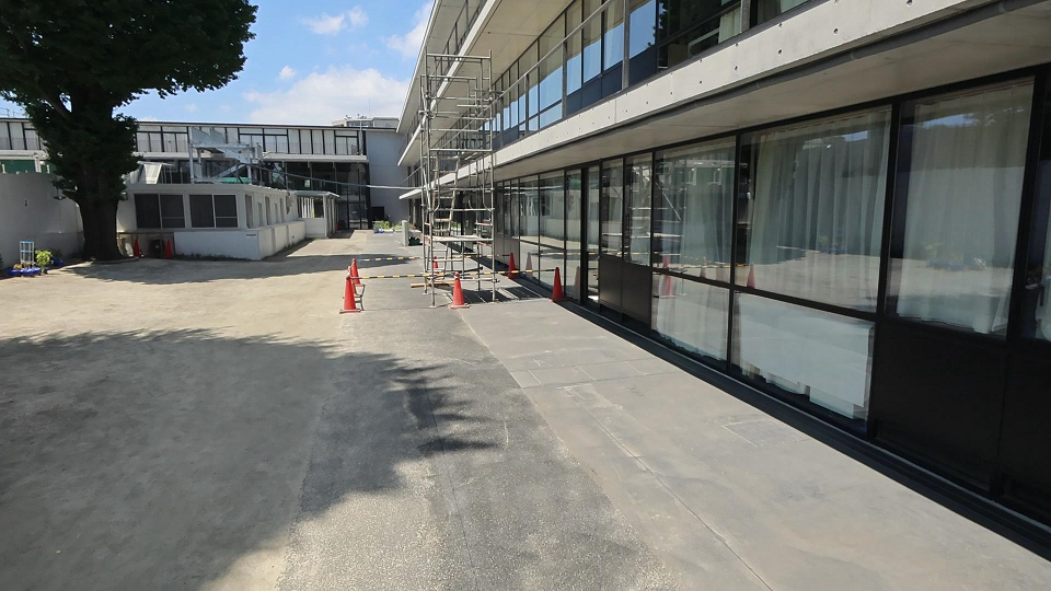 工事中の誠之小学校教室棟
