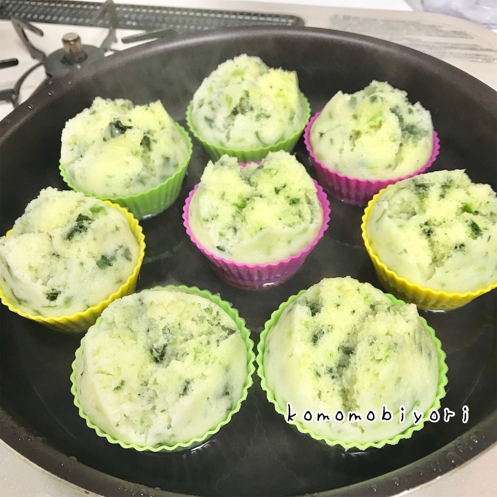 ほうれん草の蒸しパンも作ってみた レシピ こももびより