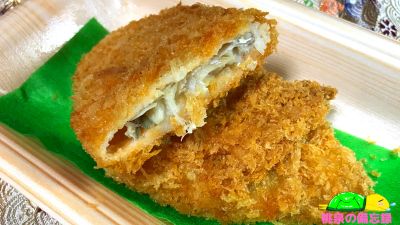 やましろやのお惣菜『大判白身魚フライ』断面