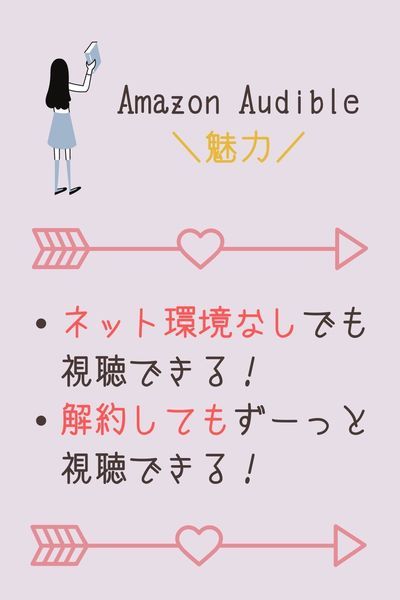 Amazon Audible オフラインでも解約後でも聴ける