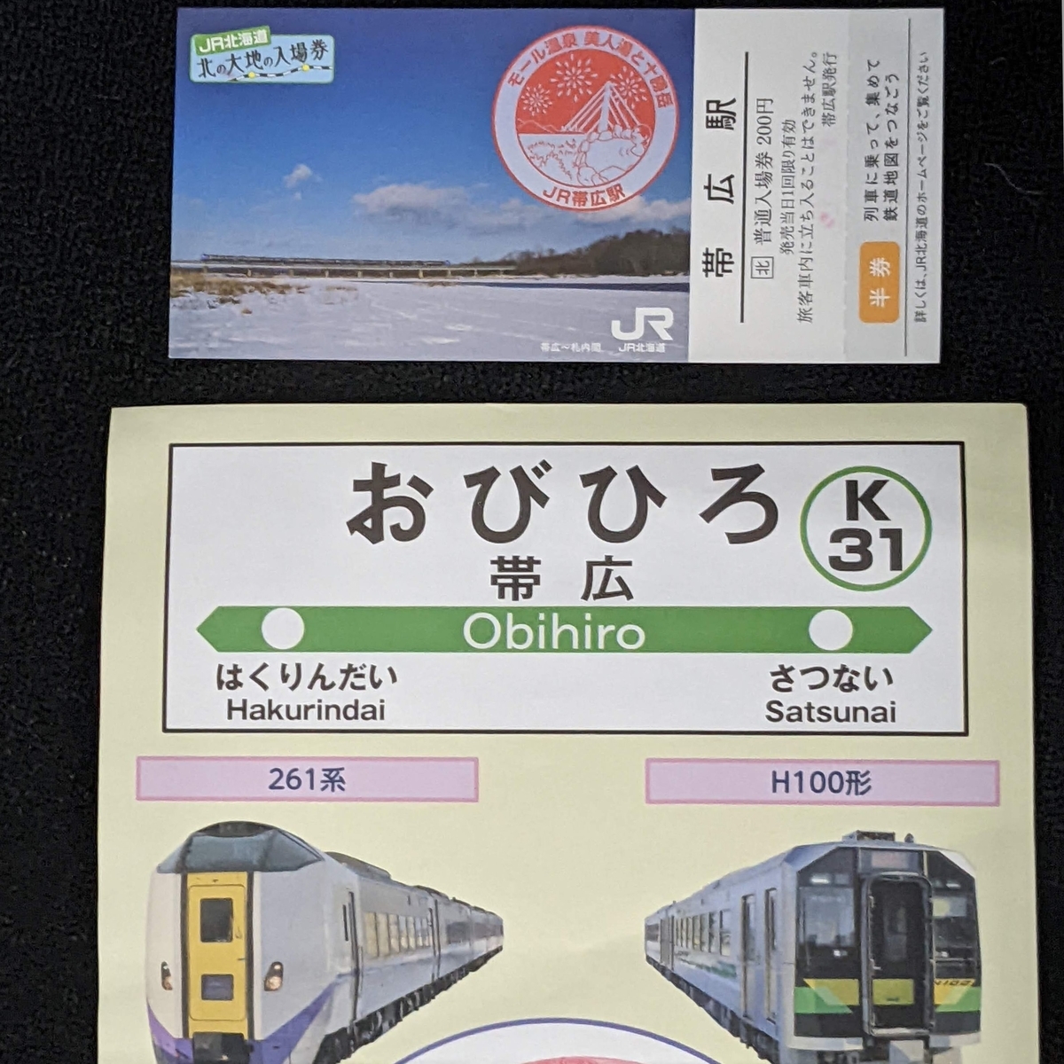 北海道】「北の大地の入場券」を買って帯広駅ホームに入場して