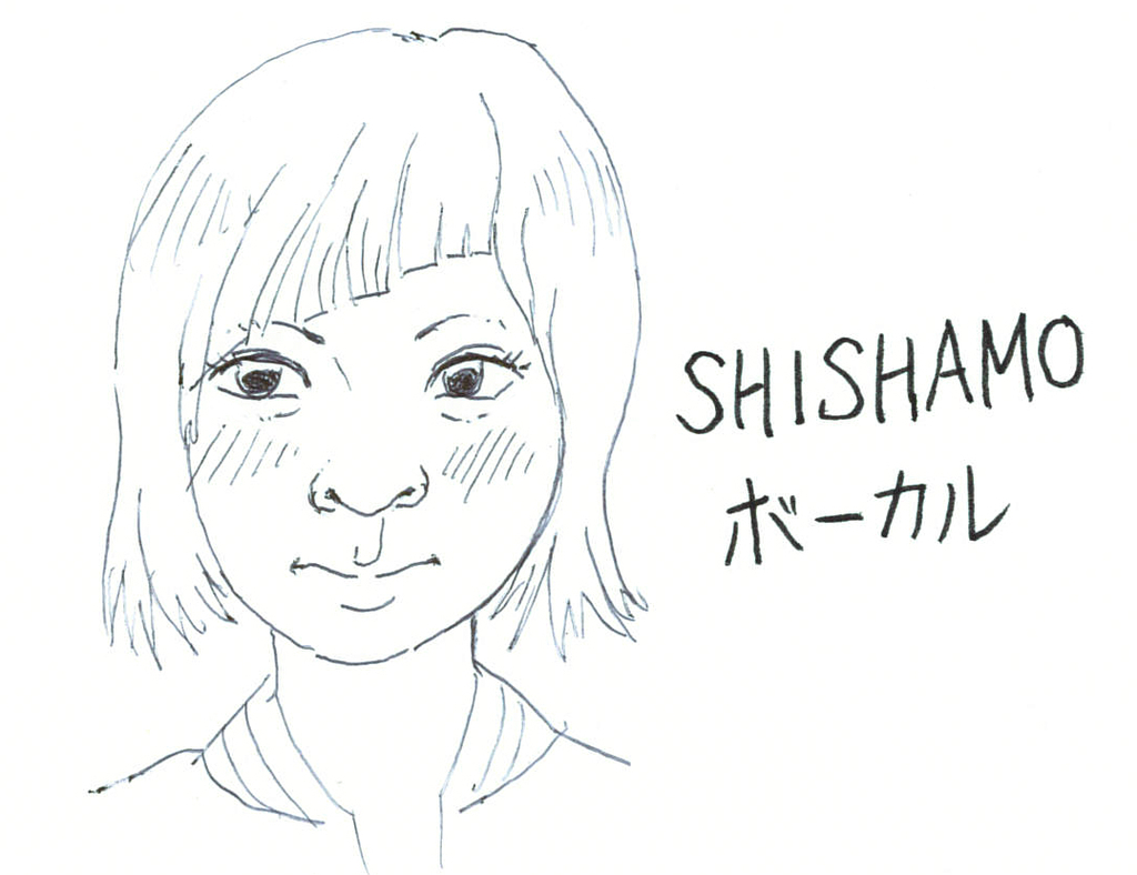 SHISHAMO ボーカル　宮崎朝子　イラスト