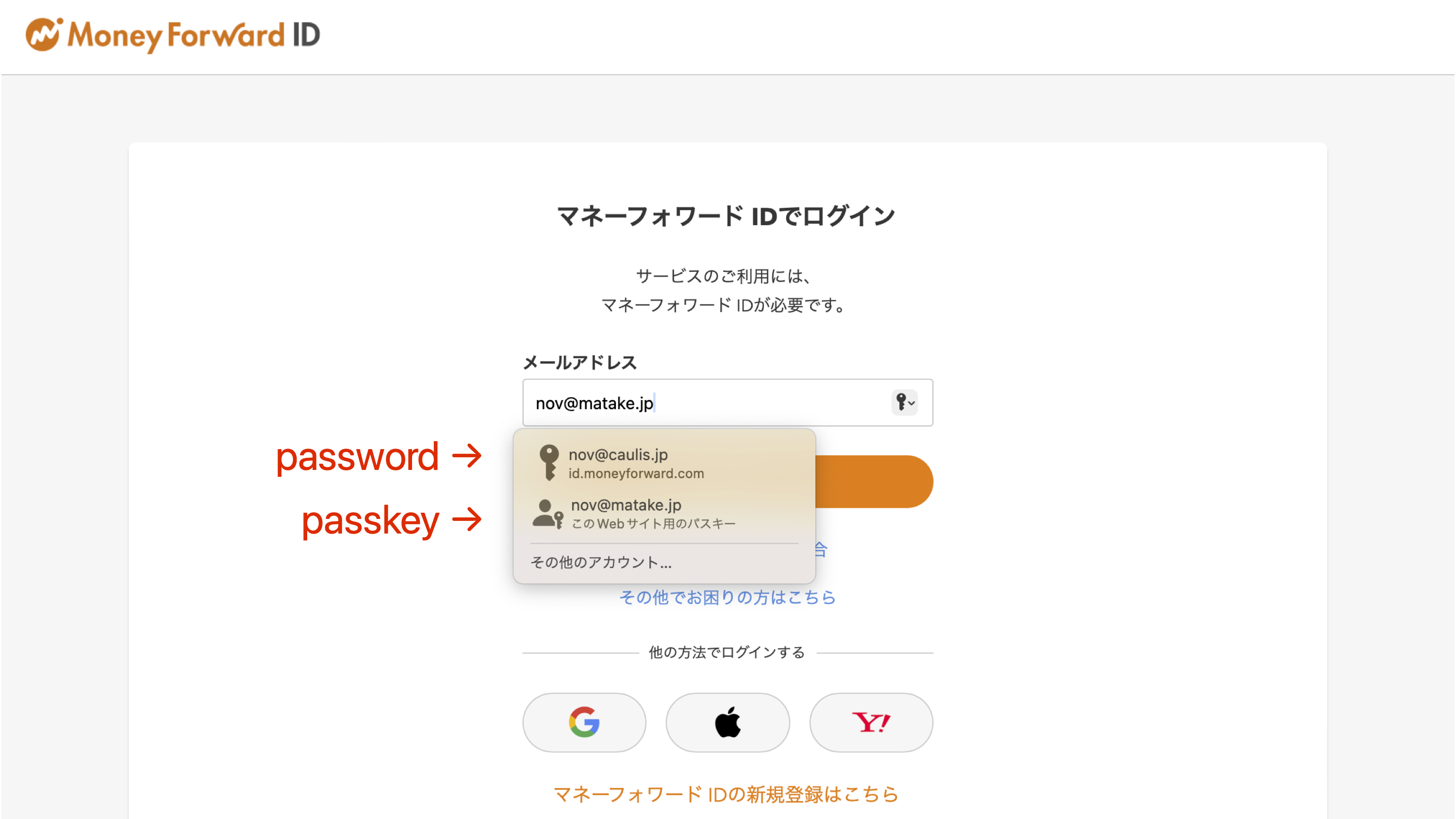 Passkey Autofill on Mac