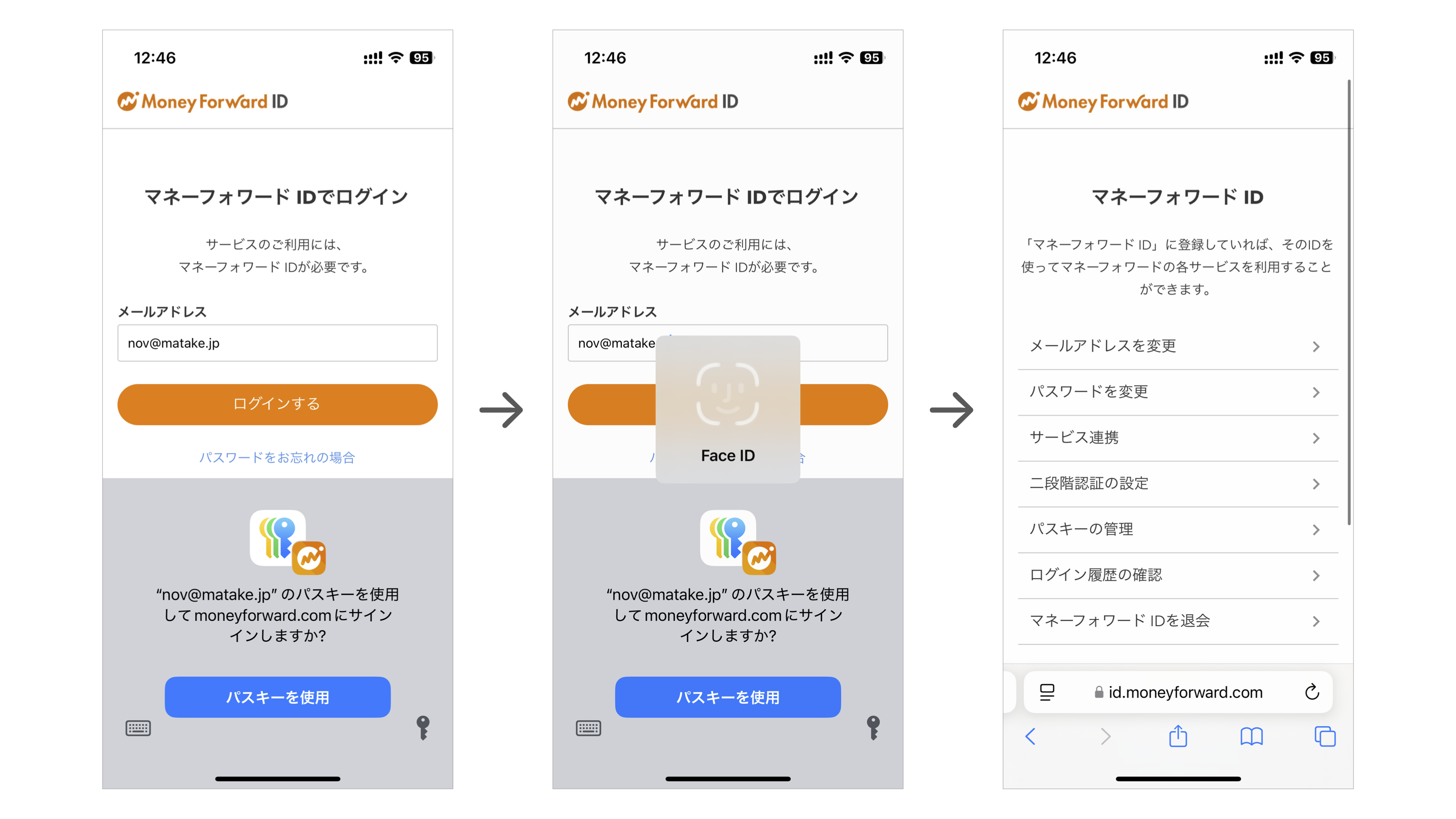 Passkey Autofill Sign-in Flow