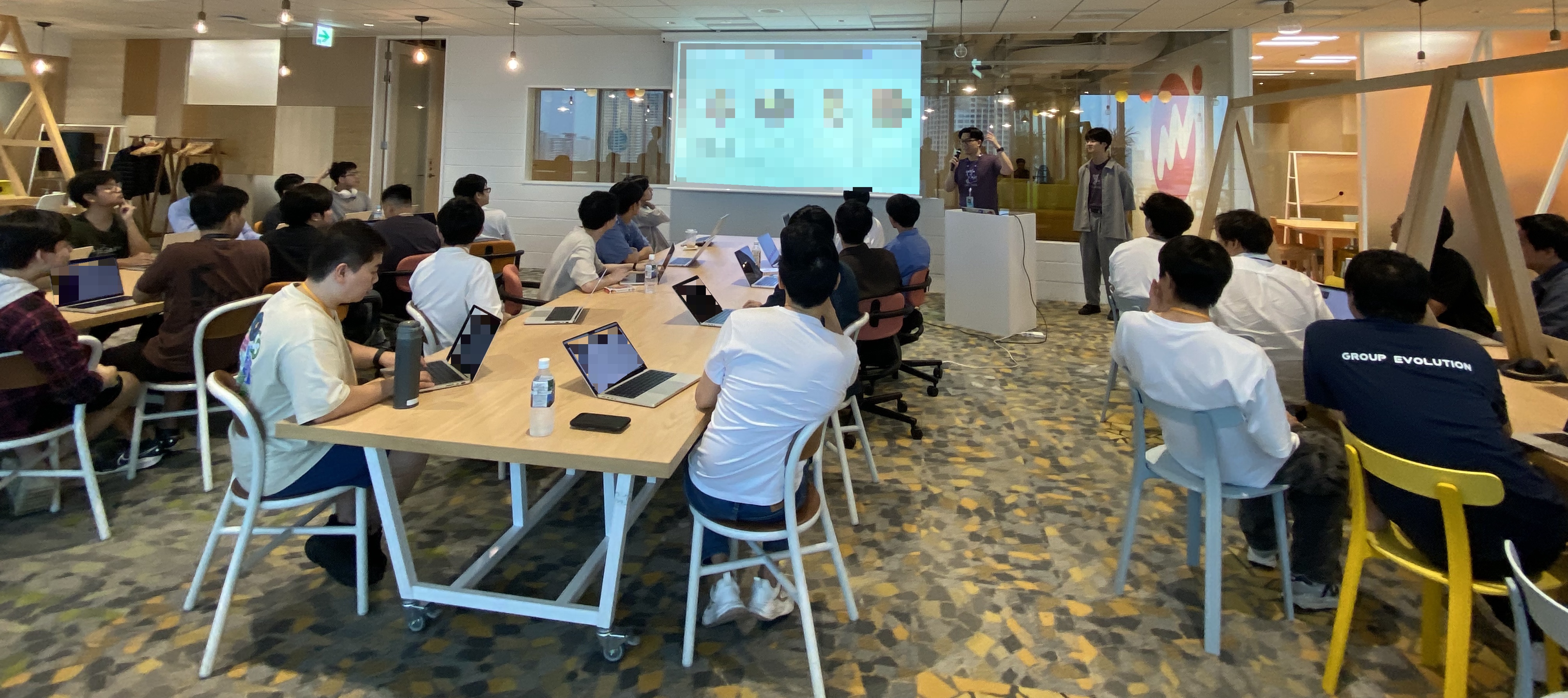 最初の説明の様子