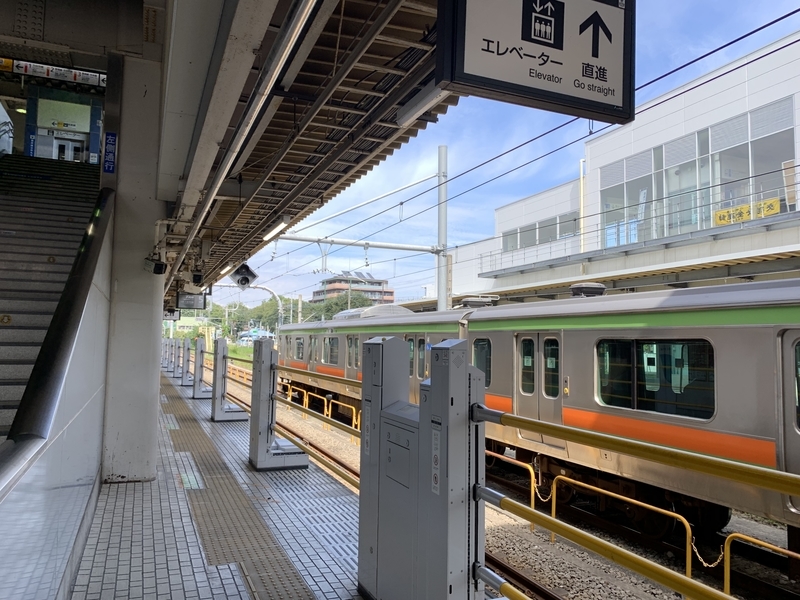 f:id:monhime:20190923112432j:plain 拝島駅 八高線 ホームドア