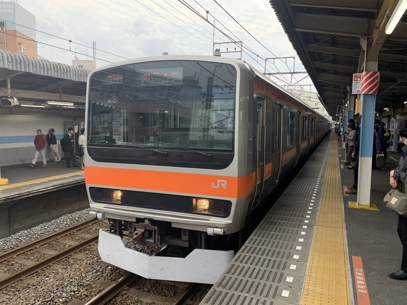 f:id:monhime:20191028082247j:plain 武蔵野線 E231系 新松戸