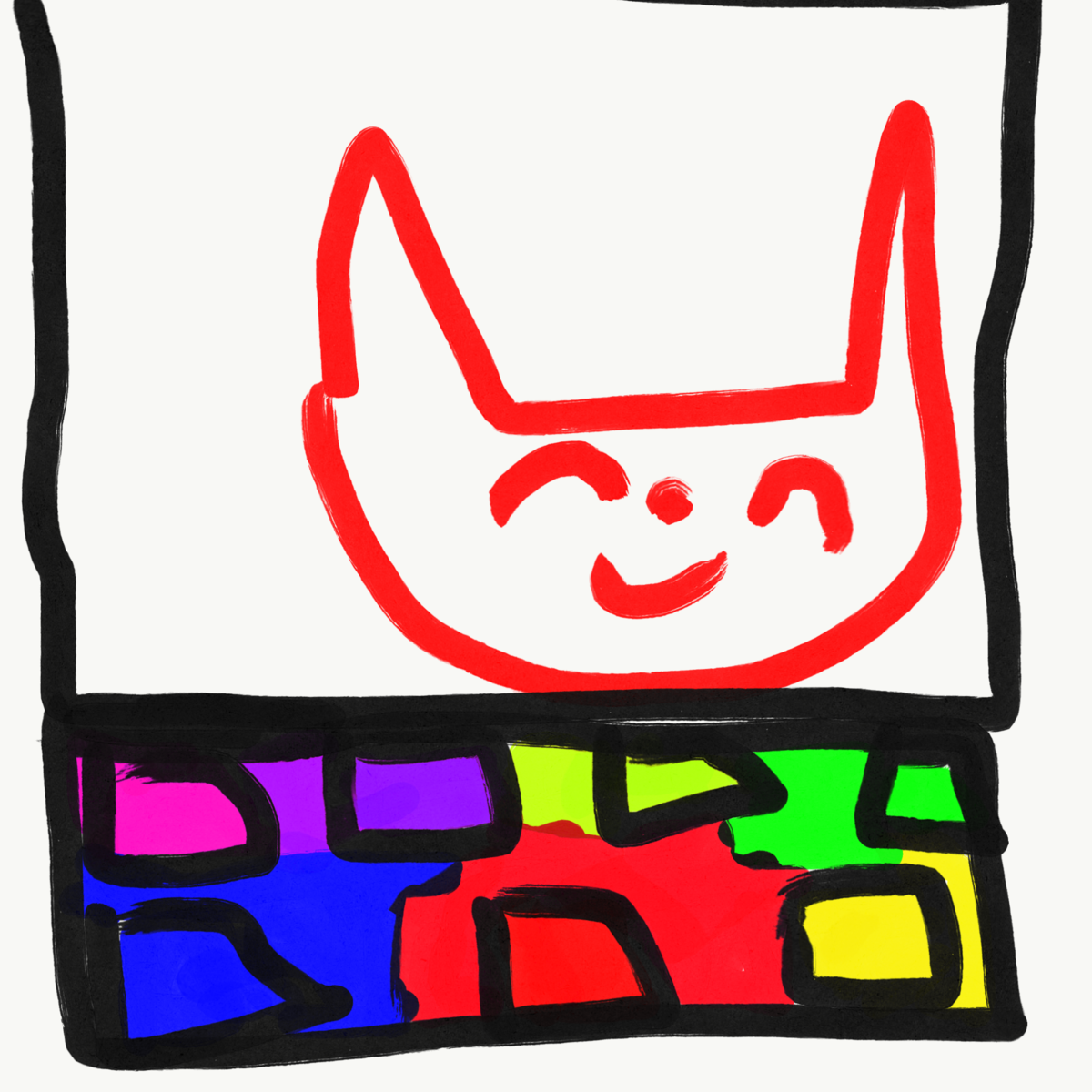 3歳 お絵かき