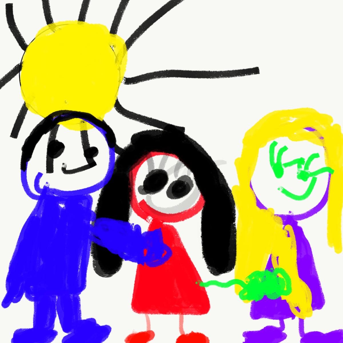 3歳 女の子お絵かき