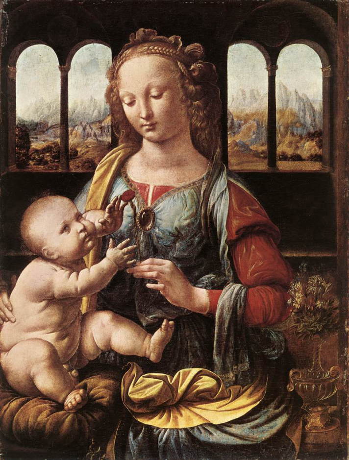 ドメニコヴェネツィアーノ 聖母子像 模写 テンペラ画 金箔仕上げ 聖母子、1426年（パネル上のテンペラ）（詳細は199298を参照）