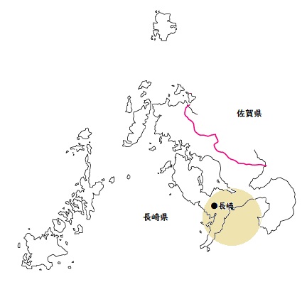 長崎の地図