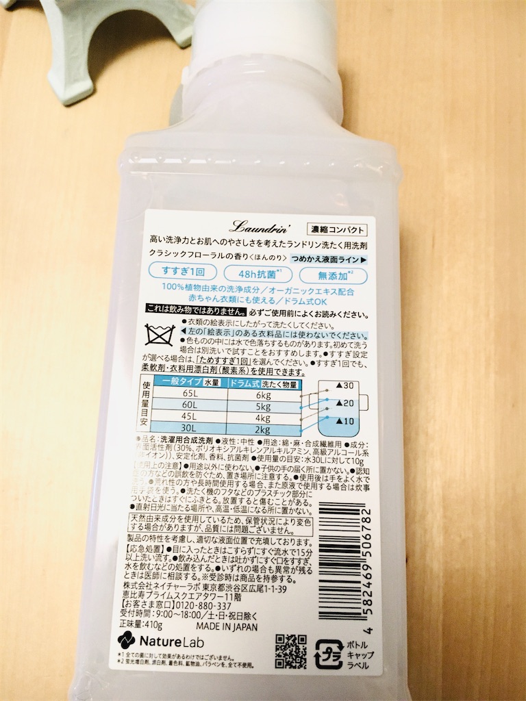 今 洗濯のモチベーションを上げているもの ボトルがオシャレで優秀なランドリン洗剤と かわいいゴム手袋 幸せ 快適な生活を目指すブログ