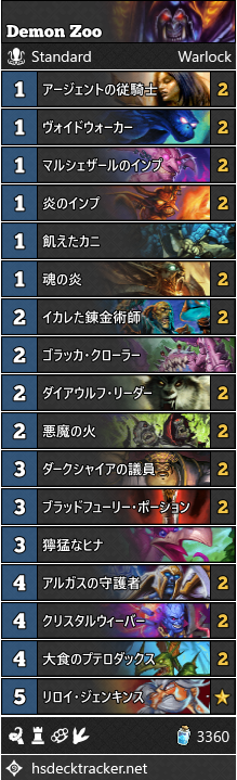 ウンゴロ雑記23日目 悪魔zoo 今環境への個人的解答 Moonyan S Blog