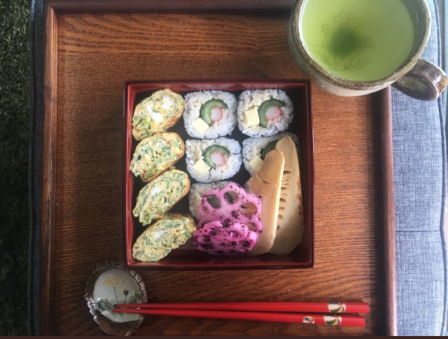 お花見弁当と重箱 F12