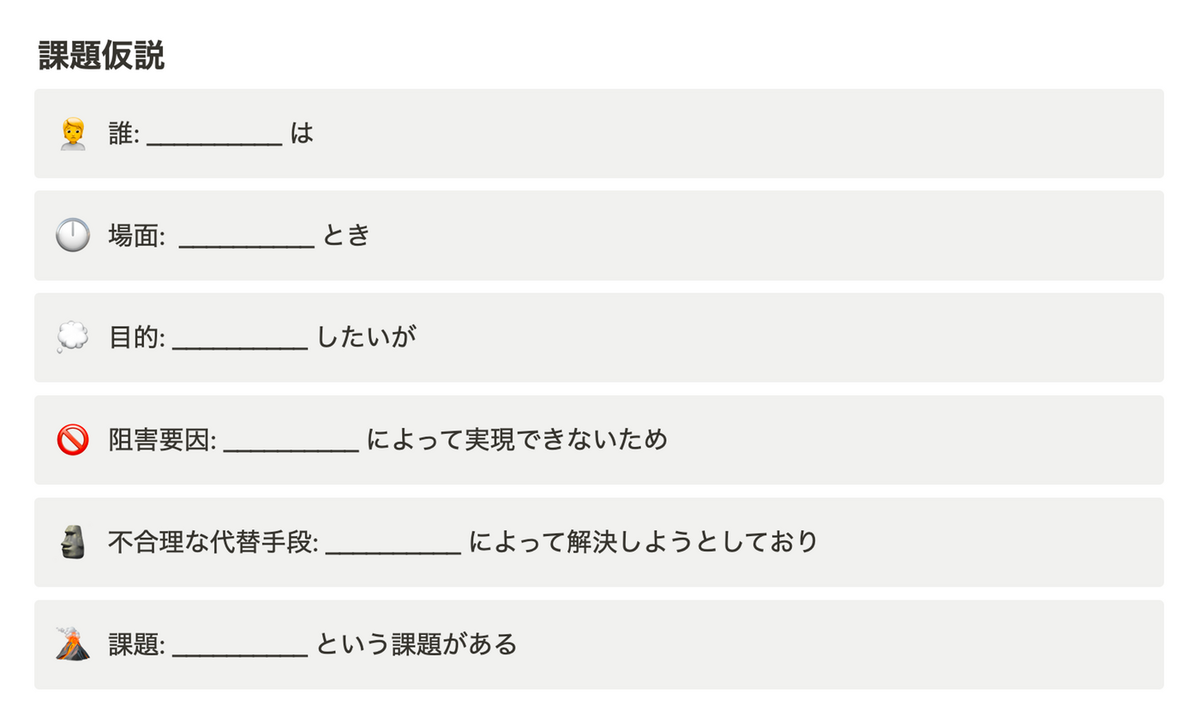 Think N1シートの課題仮説