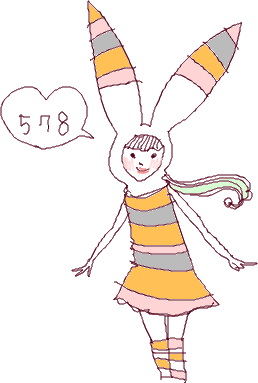 2011年だから2011枚のうさぎ娘の絵を描くよ