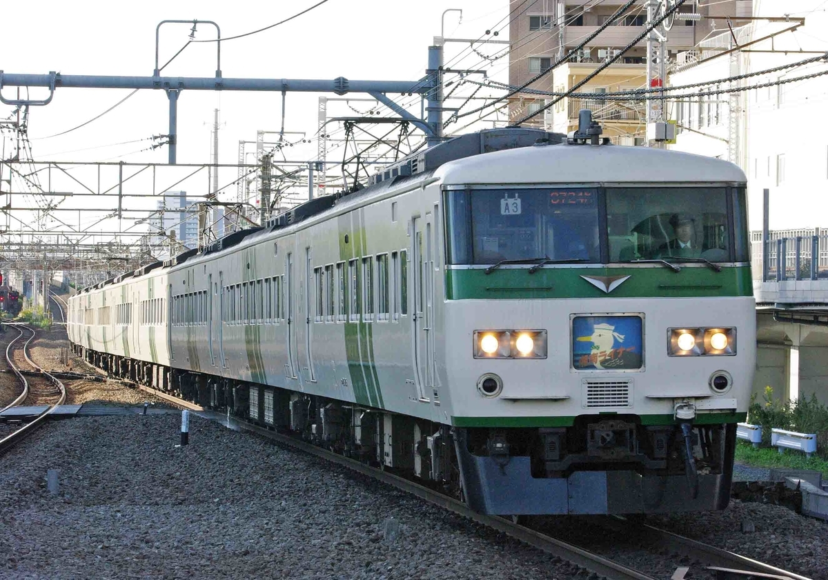 10月9日撮影 横須賀線 湘南新宿ライン 武蔵小杉駅 251系 215系 185系の湘南ライナーを撮る 続 シリウスの線路際のロマンを求めて