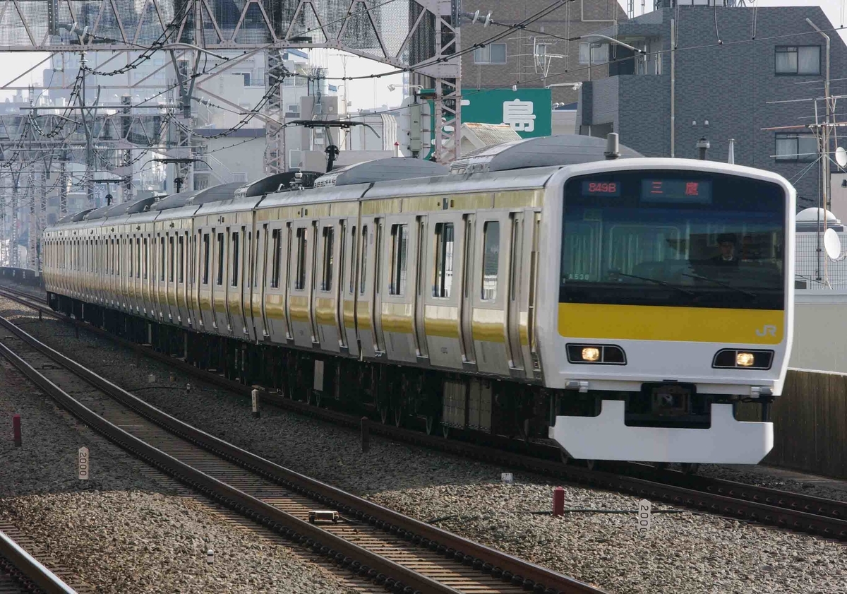 209系1000番台　E231系800番台　中央快速線　中央、総武線各駅停車　東京メトロ東西線　撮影地　西荻窪駅　三島市　鍼灸マッサージ