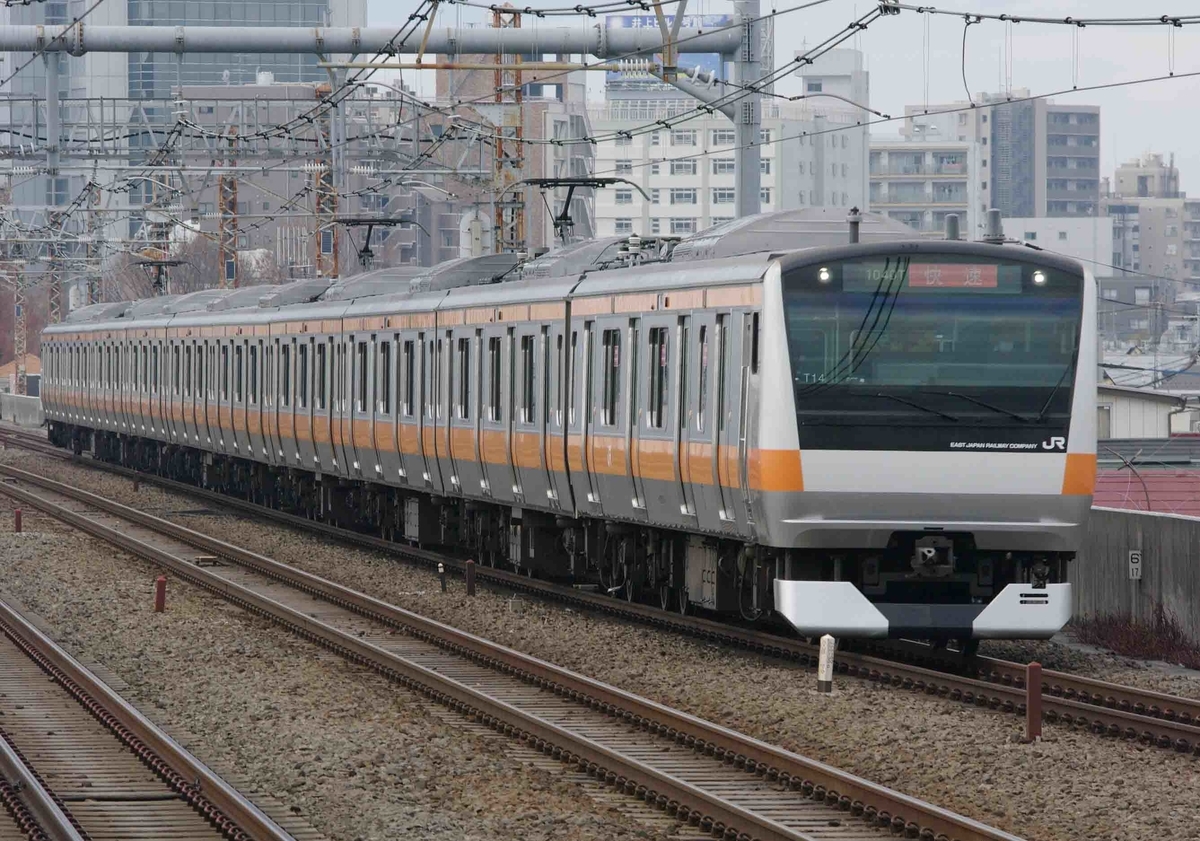 中央快速線　中央、総武線各駅停車　東京メトロ東西線　阿佐ヶ谷駅　撮影地　E231系800番台　209系1000番台　E233系　E257系500番台　E353系　特急あずさ号　特急かいじ号　特急富士回遊号　新宿　甲府　松本　河口湖
