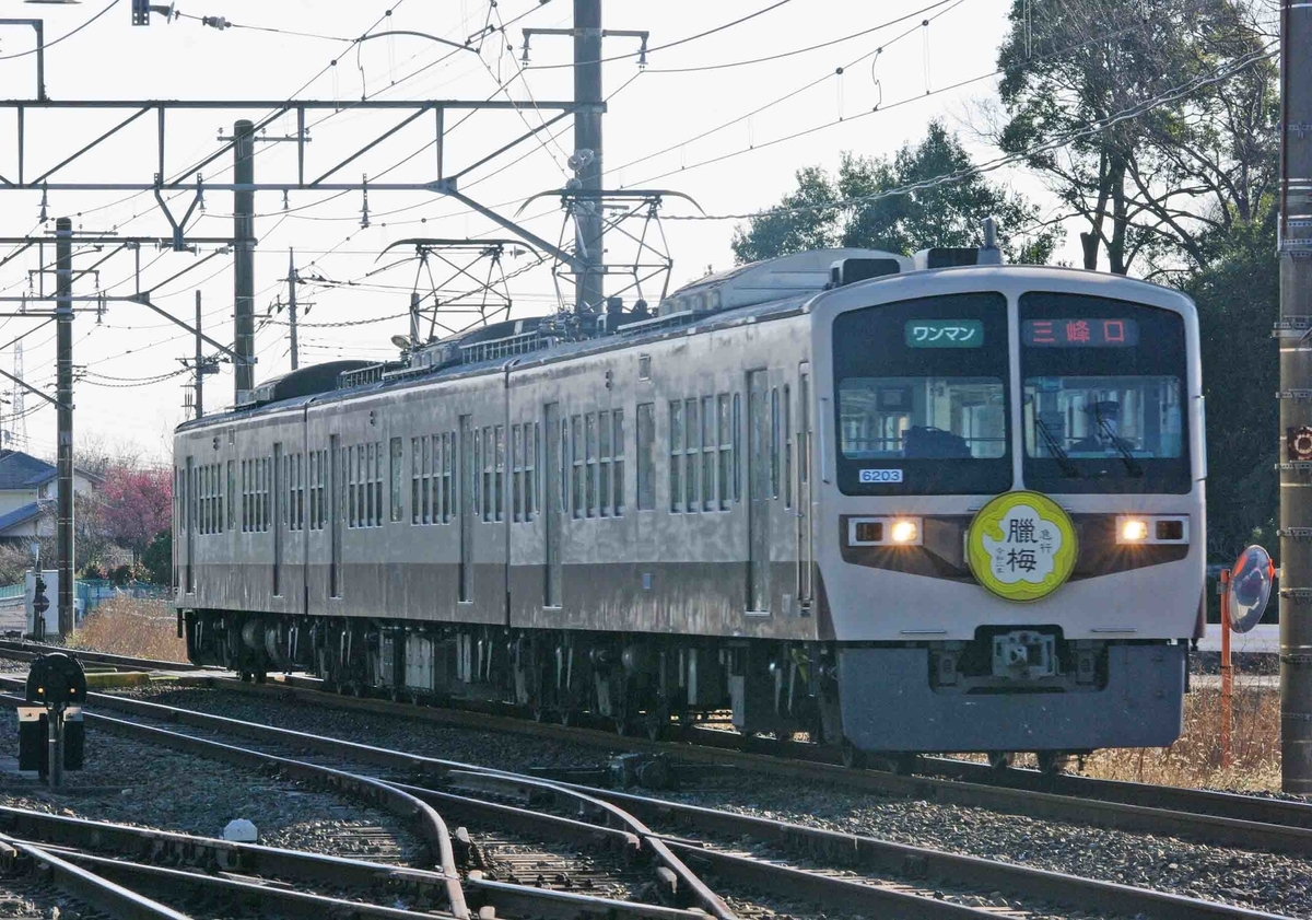 秩父鉄道　明戸　武川　撮影地　6000系　5000系　7500系　急行秩父路号　300系リバイバルカラー