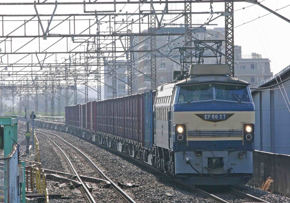 4093ㇾ　武蔵野線　西浦和　撮影地　EF66-27　ニーナ　ゼロロク　EF66-0　貨物列車