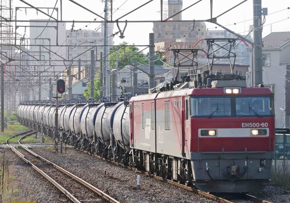 EH500　5971レ　川崎新町駅　南武支線　撮影地　武蔵野シャトル　EF66-100　貨物列車　EF65-2000