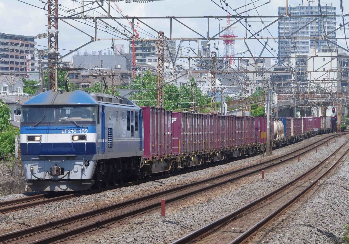 HD300 EF66-100 EF210新塗装 EH500 E261系 185系 踊り子号 サフィール踊り子号 緊急事態宣言 コロナウイルス 自粛警察に負けない 東海道線 撮影地 平塚 大磯 相模貨物駅