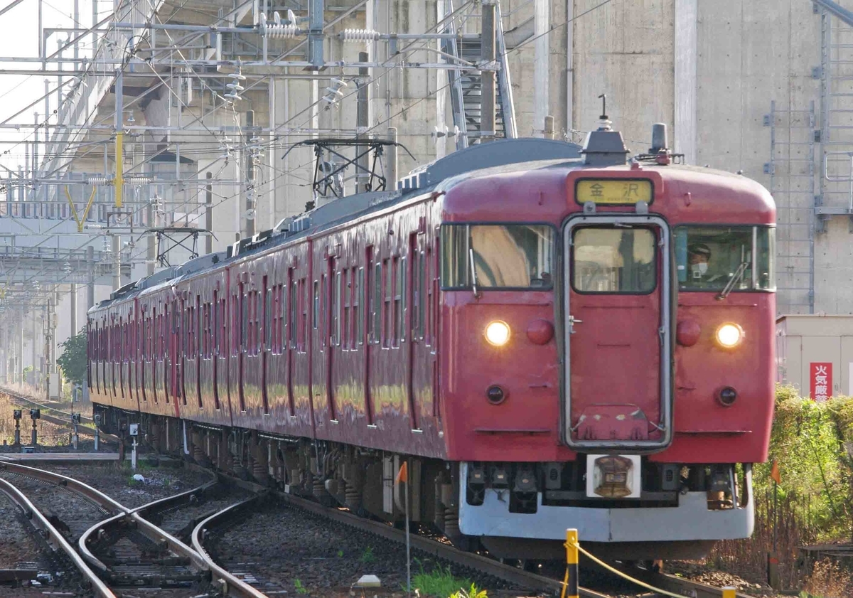 IRいしかわ鉄道　森本駅　撮影地　北陸本線　413系　415系800番台　クハ455-700番台　最後の急行型車両
七尾線　平塚市　鍼灸マッサージ
