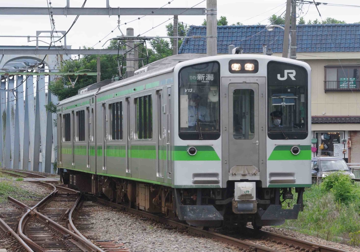 　115系　信越線　越後石山　亀田　撮影地　新井快速　越後線　内野　新潟　E129系　E127系　GV-E400系　磐越西線内野駅で撮影