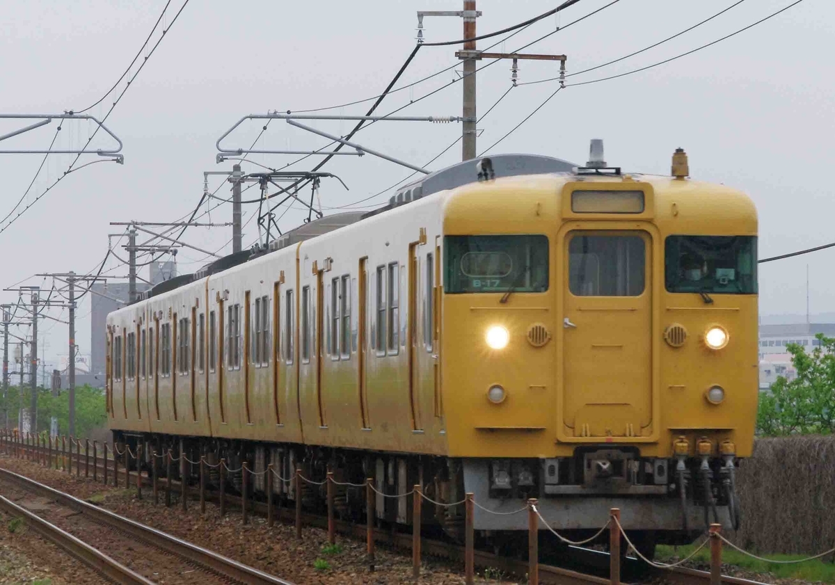 
115系　113系　213系　岡山電車区　117系　快速サンライナー　快速マリンライナー　庭瀬　中庄　撮影地　山陽本線