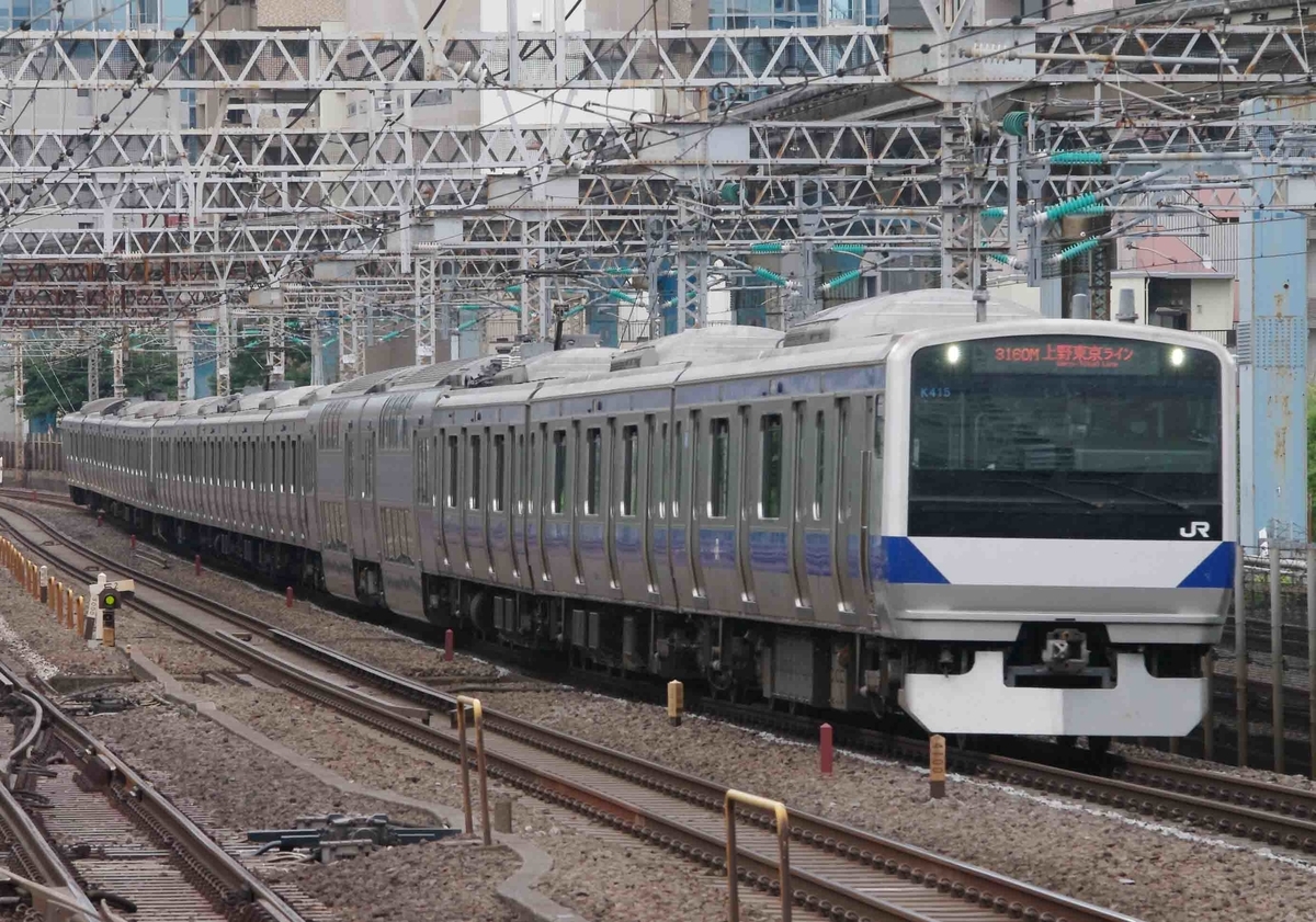 田町駅 新橋~品川間 東海道線 上野東京ライン 常磐線 E531系 E657系 E231系 E531系 E261系 サフィール踊り子号 ひたち号 撮影地