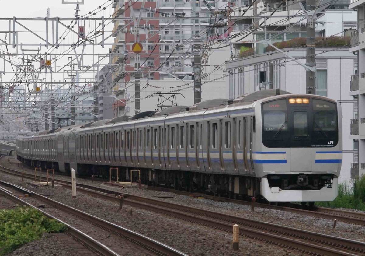 総武線 平井駅 E217系 総武快速線 中央線・総武線各駅停車 255系 特急しおさい号 撮影地