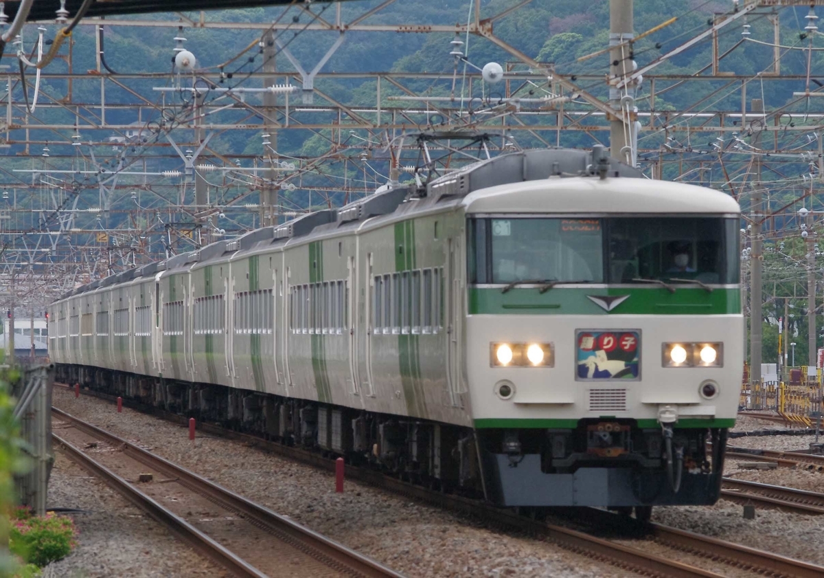 185系　E257系2000番台　E261系　特急踊り子号　特急サフィール踊り子号　東京　伊豆急下田　修善寺　平塚　大磯　撮影地　東海道線　貨物列車　EF66-100　EH500　EF210