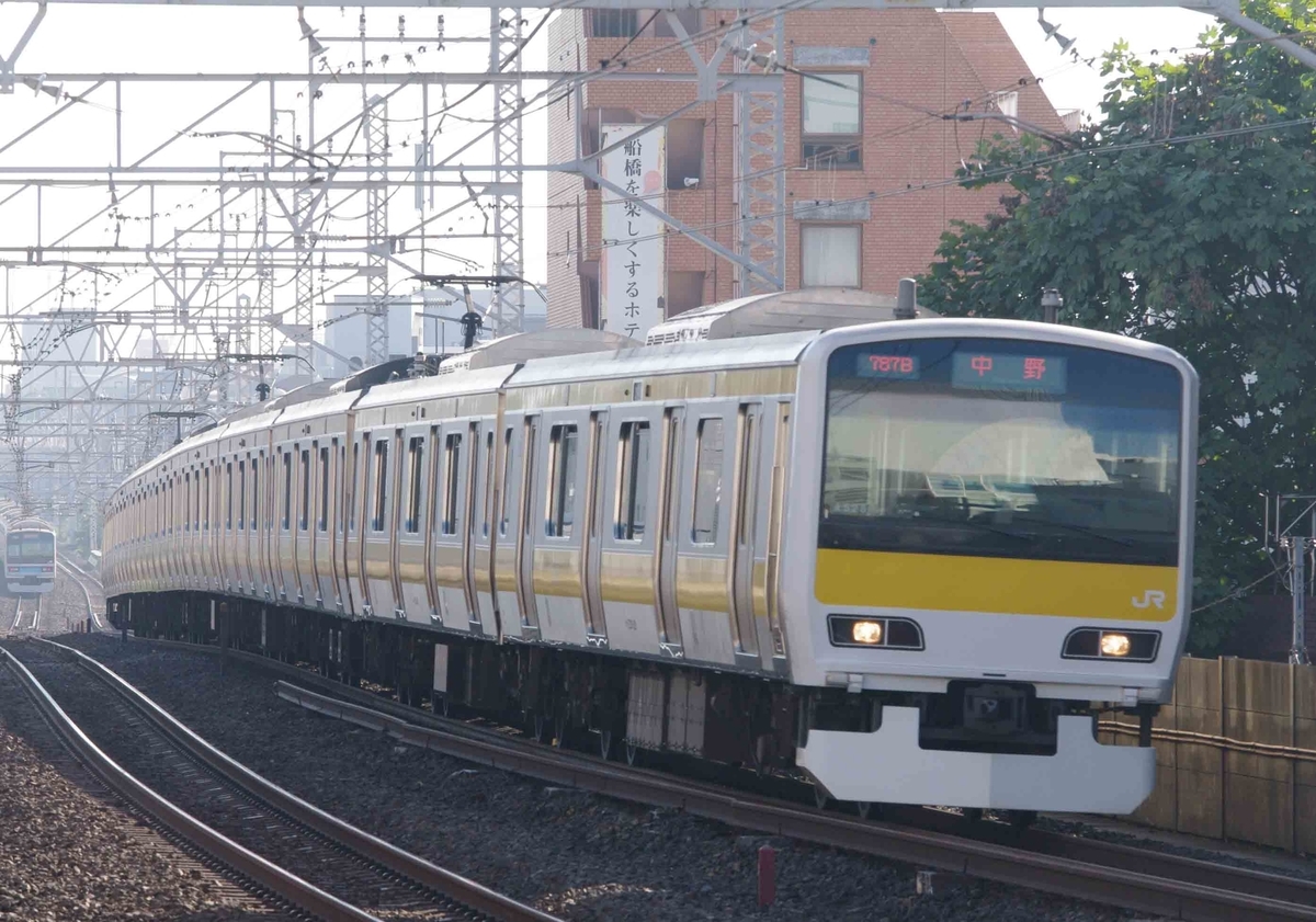 15000系　07系　05N系　E231系800番台　東京メトロ東西線　撮影地　中央、総武線各駅停車　船橋駅　E231系500番台　E231系0番台