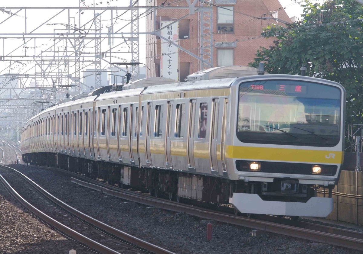 15000系　07系　05N系　E231系800番台　東京メトロ東西線　撮影地　中央、総武線各駅停車　船橋駅　E231系500番台　E231系0番台