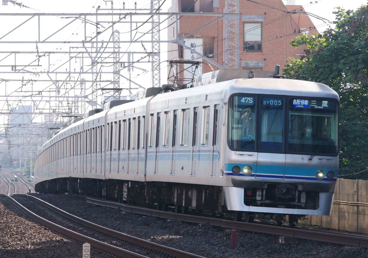 15000系　07系　05N系　E231系800番台　東京メトロ東西線　撮影地　中央、総武線各駅停車　船橋駅　E231系500番台　E231系0番台