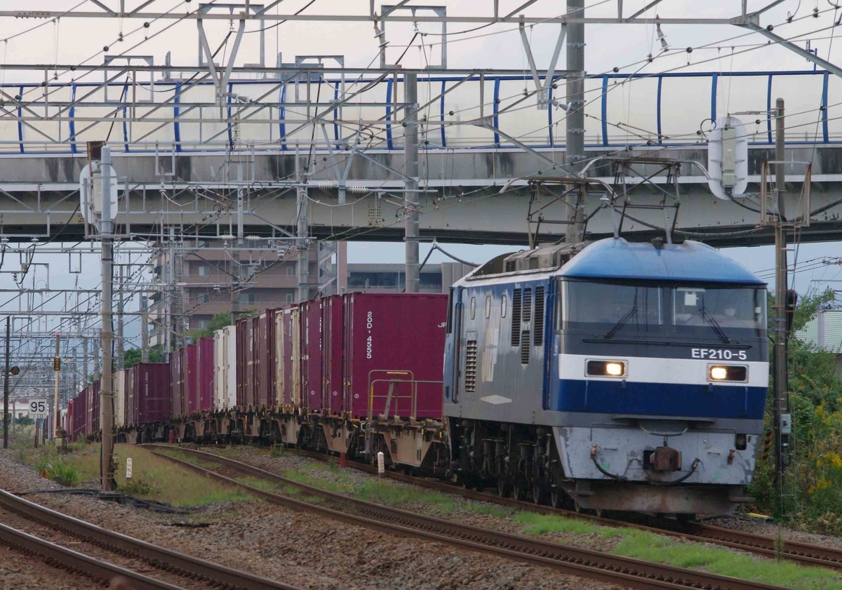 平塚　松尾踏切　茅ヶ崎　撮影地　東海道線　EH500 　EF66-100　EF210　貨物列車　185系