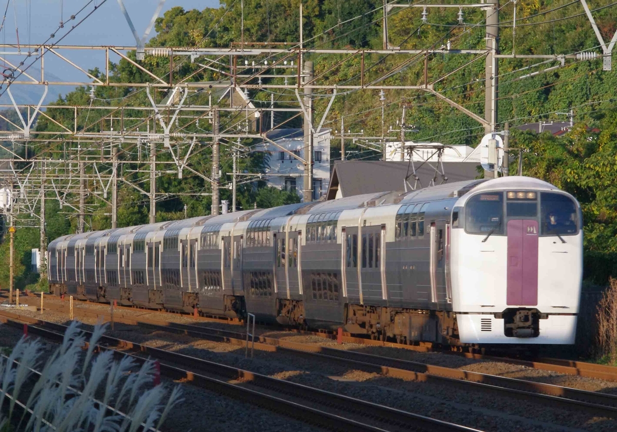 大磯　二宮　東海道線　撮影地　185系　215系　285系　EF66-27号機　ゼロロク　ニーナ　湘南ライナー　おはようライナー新宿　サンライズ瀬戸、出雲