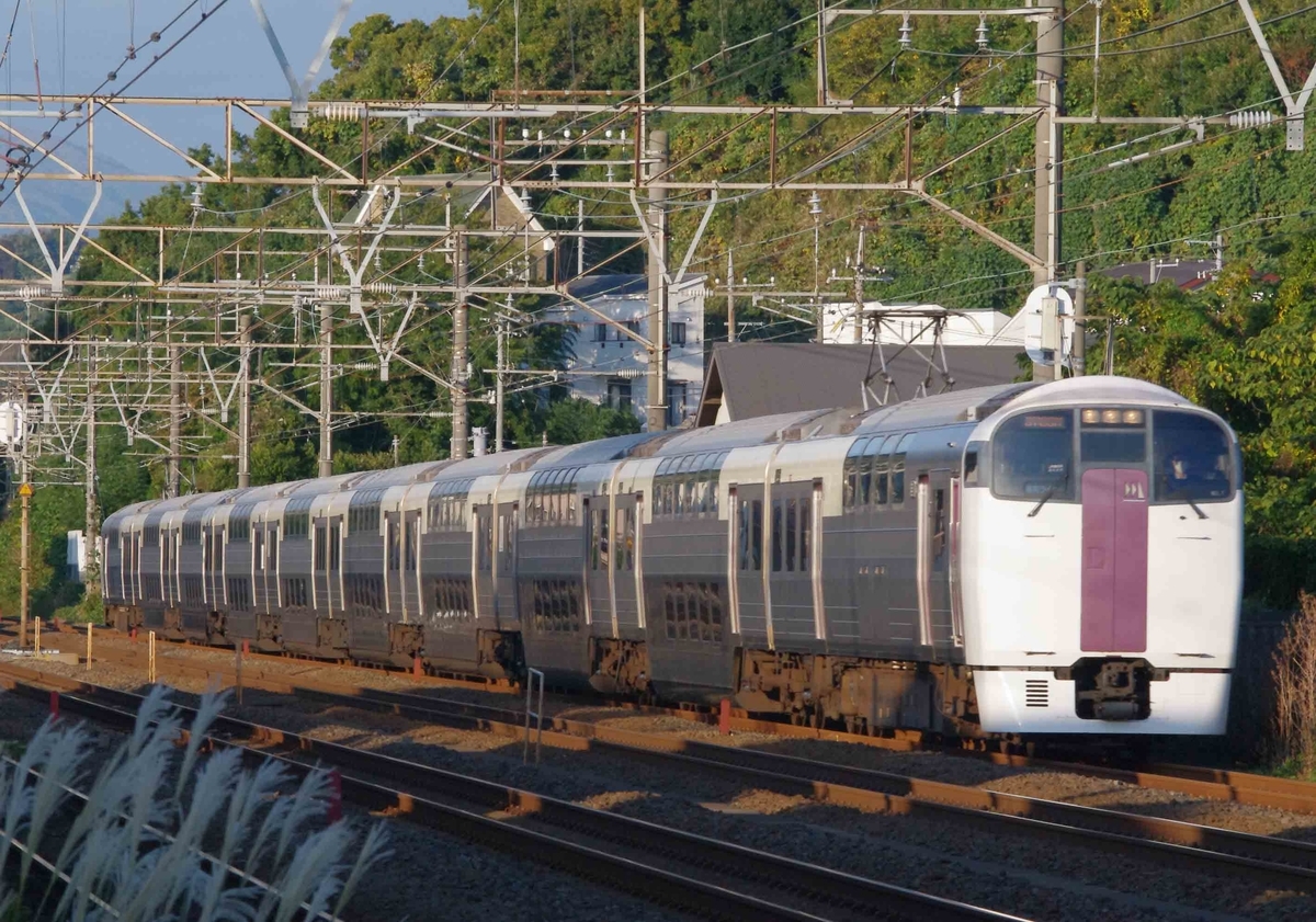 大磯　二宮　東海道線　撮影地　185系　215系　285系　EF66-27号機　ゼロロク　ニーナ　湘南ライナー　おはようライナー新宿　サンライズ瀬戸、出雲