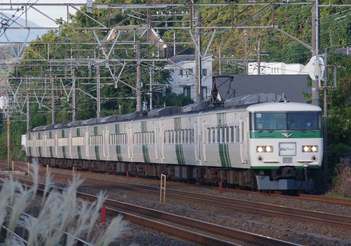 大磯　二宮　東海道線　撮影地　185系　215系　285系　EF66-27号機　ゼロロク　ニーナ　湘南ライナー　おはようライナー新宿　サンライズ瀬戸、出雲