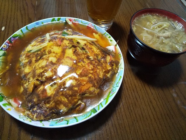 天津丼　中華料理　おうちごはん　男の料理　レシピ　かに玉