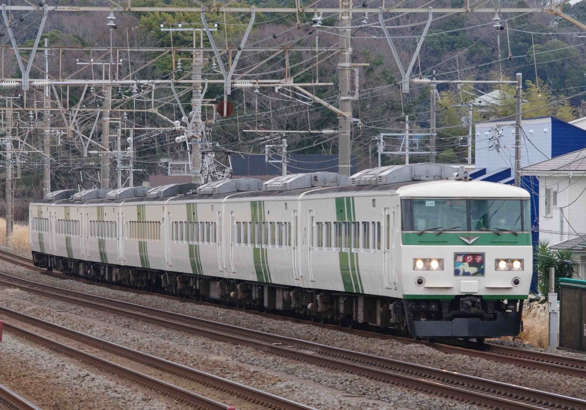 185系　OM編成　特急踊り子号　E261系　サフィール踊り子号　185系引退　JR東日本　メモリアル185　大磯　平塚　二宮　最後の国鉄型特急車両　撮影地　東海道線　