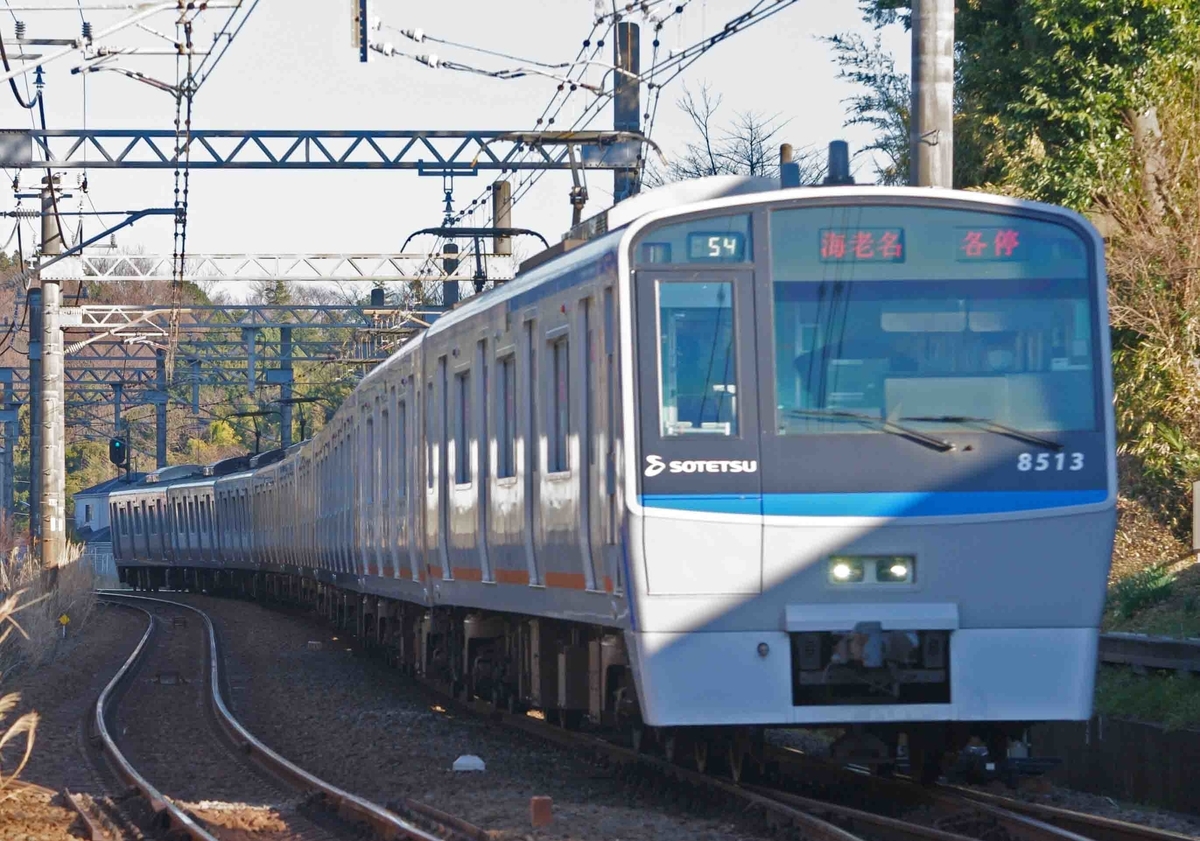 相模鉄道　相鉄線　かしわ台　海老名　かしわ台1号踏切　撮影地　20000系　8000系　9000系　12000系　E2333系7000番台　埼京線直通