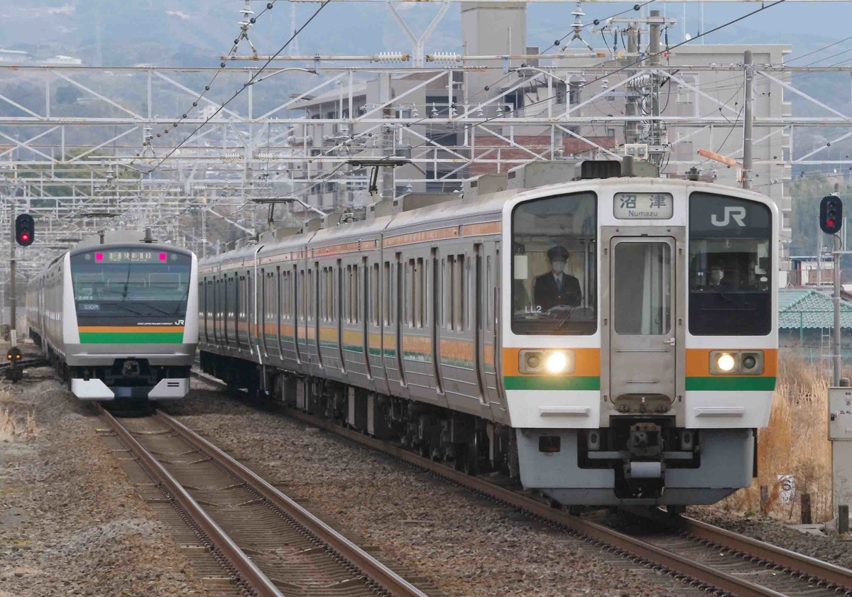 373系　313系　211系　JR東海区間　東海道線　三島駅　撮影地　EF66　EF210　貨物列車