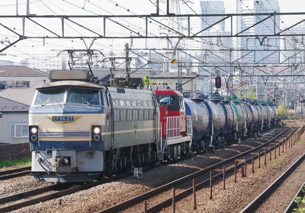 ゼロロク　ニーナ尻手駅　南武線　E233系8000番台
EF66-0　EF66-27号機　8764ㇾ　貨物列車　タキ　石油貨物　